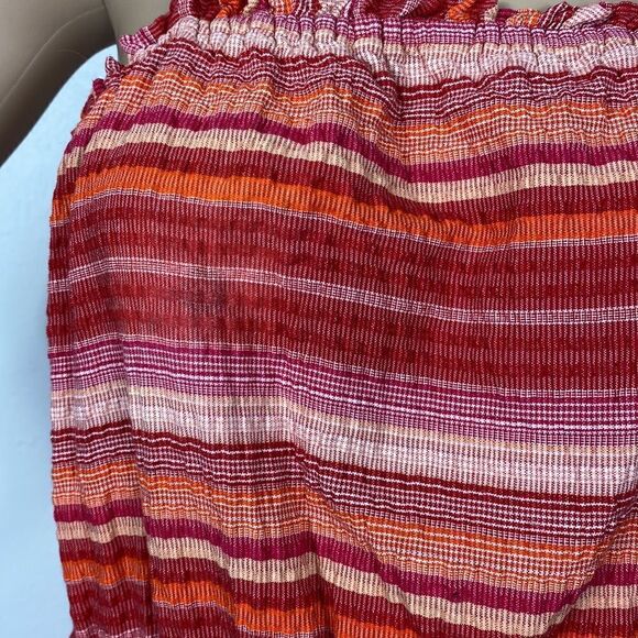 Greylin Cotton Striped Boho Fringe Midi Sundress - Picture 3 of 11